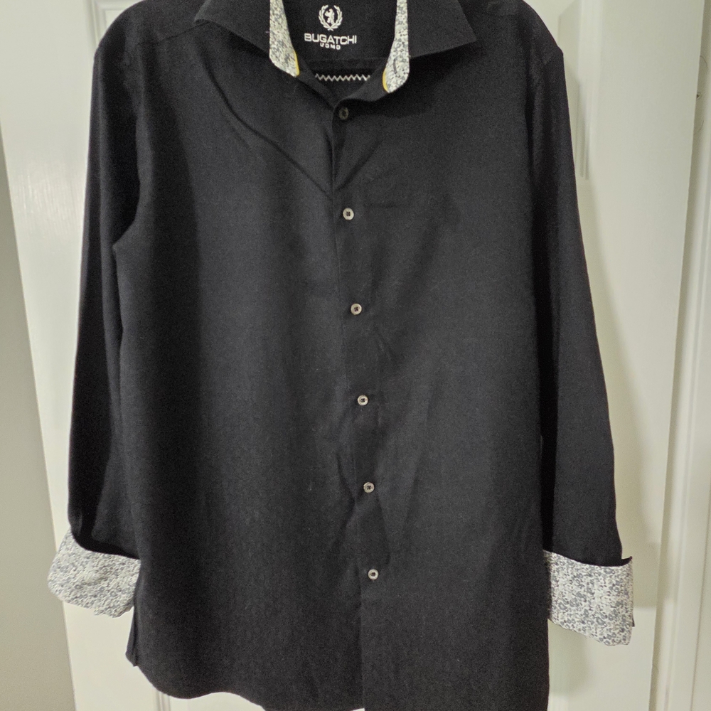 Bugatchi Black Dress Shirt